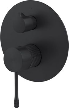 Смеситель для душа Allen Brau Priority 4.0 5.31C11-31 (с внутренней частью, 2 выхода) черный матовый — фото 1, Смеситель для душа