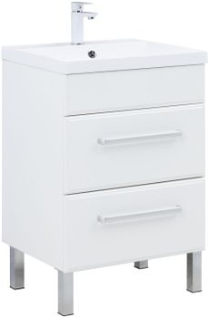Тумба под раковину Aquanet Лукка 60 белый 00302396 — фото 4, Тумбы под раковину