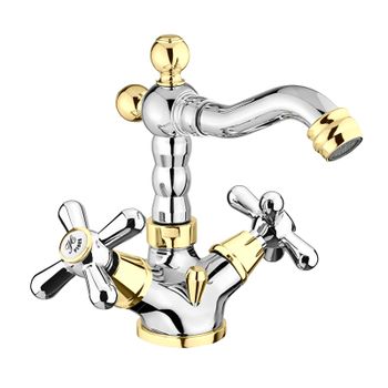 Смеситель для биде Webert Armony AM710402017, хром/золото — фото 1, Смесители для биде