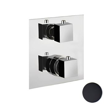 Смеситель для душа встраиваемый с термостатом Webert Pegaso PE970901560, черный — фото 1, Смеситель для душа