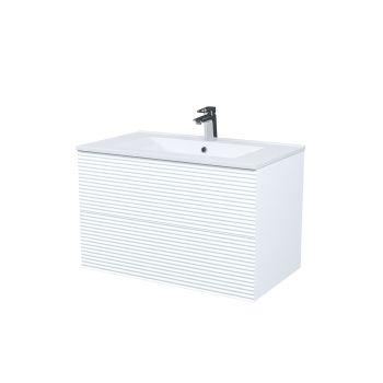 Тумба с умывальником подвесная IDDIS Bild 80 см, белый (BIL80W0i95K) — фото 2, Тумбы с раковиной