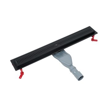 Лоток душевой, сифон 360, комбинированный затвор, перфорированная решетка, 700мм, черный, IDDIS, 975B7BL20DZ — фото 2, Трапы для душа