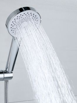 BOND B12-8200 Душевая стойка с термостатом и тропическим душем — фото 10, Душевые стойки