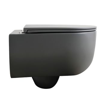 Унитаз подвесной Veconi Rino VRI-49TGR — фото 2, Подвесные унитазы