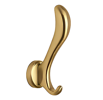 Крючок COLOMBO DESIGN GOLF AR17.GOLD двойной цвет золото — фото 3, Крючки для полотенец