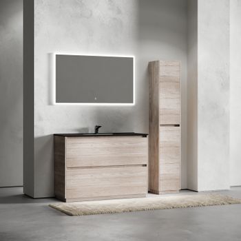 Тумба под раковину SANCOS Libra Floor напольная, 1190х450х840, c двумя ящиками оснащенными доводчиками, дуб галифакс натуральный, арт. LB120F-1EG — фото 9, Тумбы под раковину