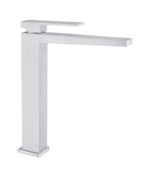 Смеситель для раковины Fiore KUBE 100BB8517, белый — фото 1, Смесители для раковины