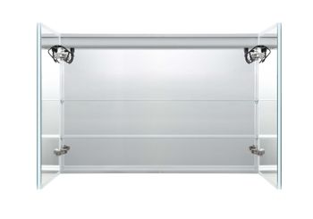 Шкаф зеркало для ванной с подсветкой Aquatek AQ7103B-MLC, прямоугольное, сенсорное управление, 1000*700*133 — фото 3, Зеркальные шкафы в ванную