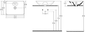 Раковина-чаша Allen Brau Fantasy 53 4.11015.20 Белая — фото 7, Раковины накладные
