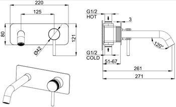 Смеситель для раковины Allen Brau Priority 5.31003-31 Черный матовый — фото 20, Смесители для раковины