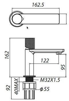 Смеситель для раковины Allen Brau Liberty 5.33001-00 Хром — фото 10, Смесители для раковины