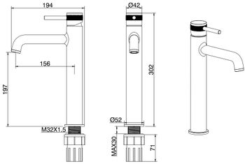 Смеситель для раковины Allen Brau Priority 5.31002-00 Хром — фото 14, Смесители для раковины