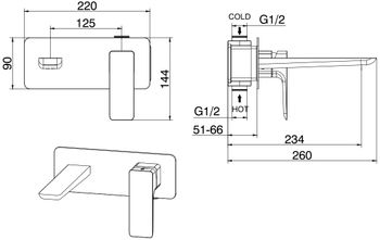 Смеситель для раковины Allen Brau Infinity 5.21003-31 Черный матовый — фото 19, Смесители для раковины