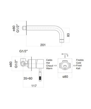 Товар: Смеситель для раковины Webert Rimini RI830605794, золото матовое - фото 2 Смеситель для раковины Webert Rimini RI830605794, золото матовое — фото 2, Смесители для раковины