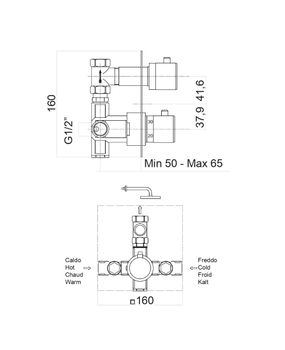 Смеситель для душа Fiore X-TERMO 31CR0990, хром — фото 2, Смеситель для душа