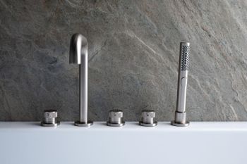 Смеситель на борт ванны Allen Brau Priority 5.31007-BN Брашированный никель — фото 13, Смесители на борт ванны