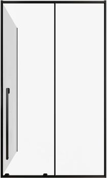 Душевая стенка Allen Brau Fantasy 80 3.11012.31 профиль Черный матовый стекло прозрачное — фото 1, Боковые стенки