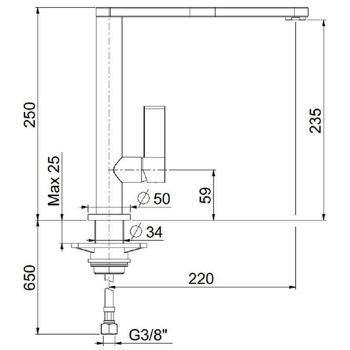 Товар: Смеситель для кухни Webert Essential EN920301441 - фото 2 Смеситель для кухни Webert Essential EN920301441 — фото 2, Смесители для кухни