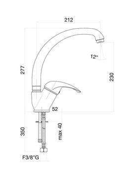 Смеситель для кухни Fiore NEXUS 43CR4310, хром — фото 2, Смесители для кухни