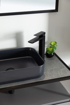 Смеситель для раковины Allen Brau Infinity 5.21002-31 Черный матовый — фото 8, Смесители для раковины