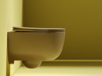 Унитаз Ceramicanova Modena Rimless CN6063MC подвесной Капучино матовый с сиденьем Микролифт — фото 11, Подвесные унитазы