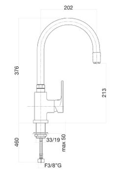 Смеситель для кухни Fiore KYMA 75CR5480, хром — фото 2, Смесители для кухни