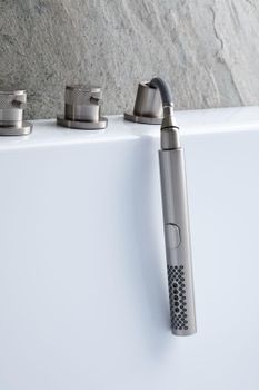 Смеситель на борт ванны Allen Brau Priority 5.31007-BN Брашированный никель — фото 9, Смесители на борт ванны