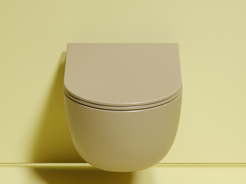 Унитаз Ceramicanova Modena Rimless CN6063MC подвесной Капучино матовый с сиденьем Микролифт — фото 13, Подвесные унитазы