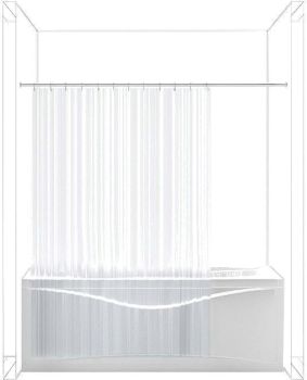 Карниз для ванны Aquanet прямой 180 00157486 — фото 3, Карнизы для ванной