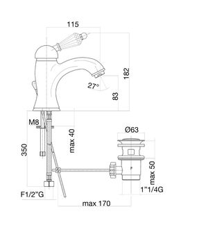 Товар: Смеситель для раковины Fiore IMPERIAL-SKY (SWAROVSKI®) 82CO5221, хром/золото - фото 2 Смеситель для раковины Fiore IMPERIAL-SKY (SWAROVSKI®) 82CO5221, хром/золото — фото 2, Смесители для раковины