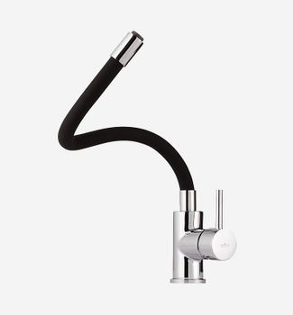 Смеситель для кухни Webert Viper VP920602564, черный/хром — фото 3, Смесители для кухни