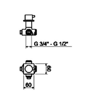 Товар: Смеситель для душа Webert Elio EL690102015 - фото 2 Смеситель для душа Webert Elio EL690102015 — фото 2, Смеситель для душа