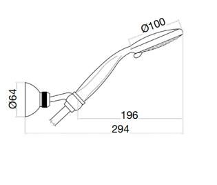 Душевой гарнитур Fiore Kevon 30NN8784, черный — фото 2, Душевые гарнитуры
