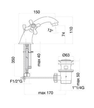 Товар: Смеситель для раковины Fiore MARGOT SKY (SWAROVSKI®) 01CO0622, хром/золото - фото 2 Смеситель для раковины Fiore MARGOT SKY (SWAROVSKI®) 01CO0622, хром/золото — фото 2, Смесители для раковины