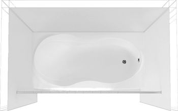 Карниз для ванны Aquanet прямой 170 00156495 — фото 2, Карнизы для ванной