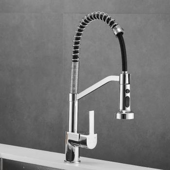 Товар: Смеситель для кухни с гибким изливом и режимом душ Haiba HB73826, хром - фото 7 Смеситель для кухни с гибким изливом и режимом душ Haiba HB73826, хром — фото 7, Смесители для кухни