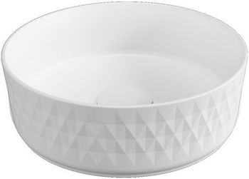 Раковина-чаша Allen Brau Fantasy Romb 36 4.11033.21 Белая матовая — фото 1, Раковины накладные