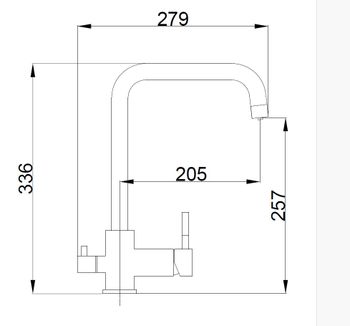 Смеситель для кухни с подключением фильтра воды Haiba HB43829-8, белый — фото 2, Смесители для кухни