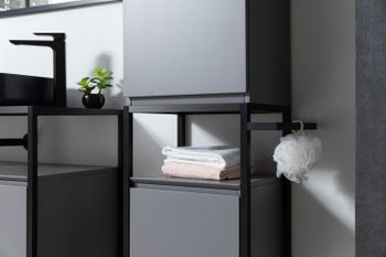 Полотенцедержатель для пенала Allen Brau Priority 1.31008.BB Черный браш — фото 3, Полотенцедержатели