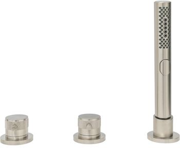 Смеситель на борт ванны Allen Brau Priority 5.31007-BN Брашированный никель — фото 6, Смесители на борт ванны