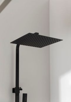 Душевая система Allen Brau Infinity 5.21012-31 Черная матовая — фото 8, Душевые стойки