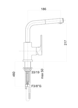 Смеситель для кухни Fiore KYMA 75CR5499, хром — фото 2, Смесители для кухни