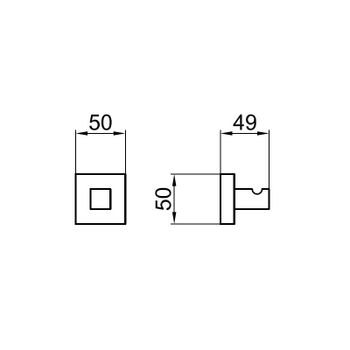 Крючок для ванной Webert Wolo WO500401015, хром — фото 2, Крючки для полотенец