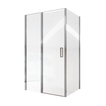 Душевой уголок Ceruttispa Victoria 120x90 7742 профиль Хром стекло прозрачное — фото 1, Прямоугольные душевые уголки