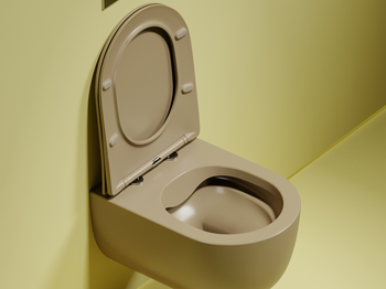 Унитаз Ceramicanova Modena Rimless CN6063MC подвесной Капучино матовый с сиденьем Микролифт — фото 5, Подвесные унитазы