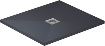 Душевой поддон из искусственного камня Allen Brau Priority 90x90 8.31002-AM Антрацит — фото 2, Душевые поддоны из искусственного камня