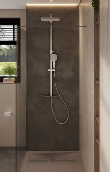 Душевой поддон из искусственного камня Allen Brau Infinity 90x90 8.21001-AM Антрацит — фото 7, Душевые поддоны из искусственного камня