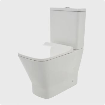 AQM1005PRO Унитаз напольный Rimless c сиденьем SoftClose, горизонтальный выпуск. 620x345x415мм — фото 2, Напольные унитазы