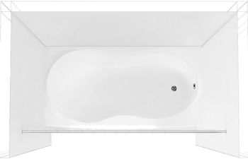 Карниз для ванны Aquanet прямой 180 00157486 — фото 4, Карнизы для ванной