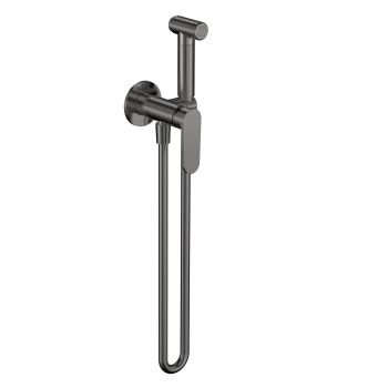 AQM6917GM Novara Готовый комплект гиг. душа (скрытый монтаж, латунная лейка), цвет металл — фото 1, Гигиенические души